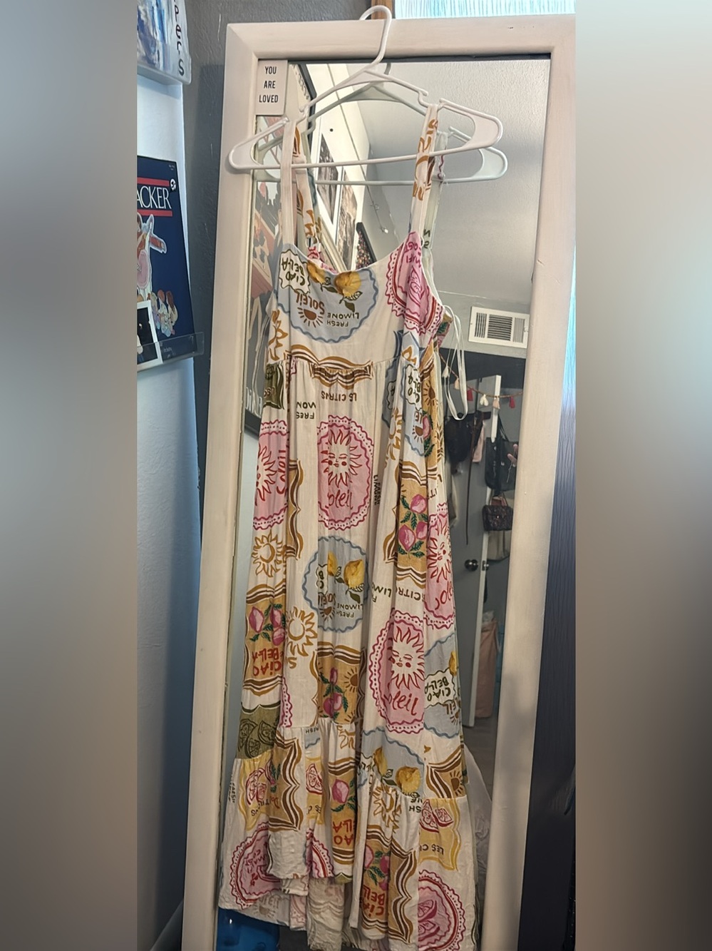 Anthropology x Paper Heart Soleil midi dress
